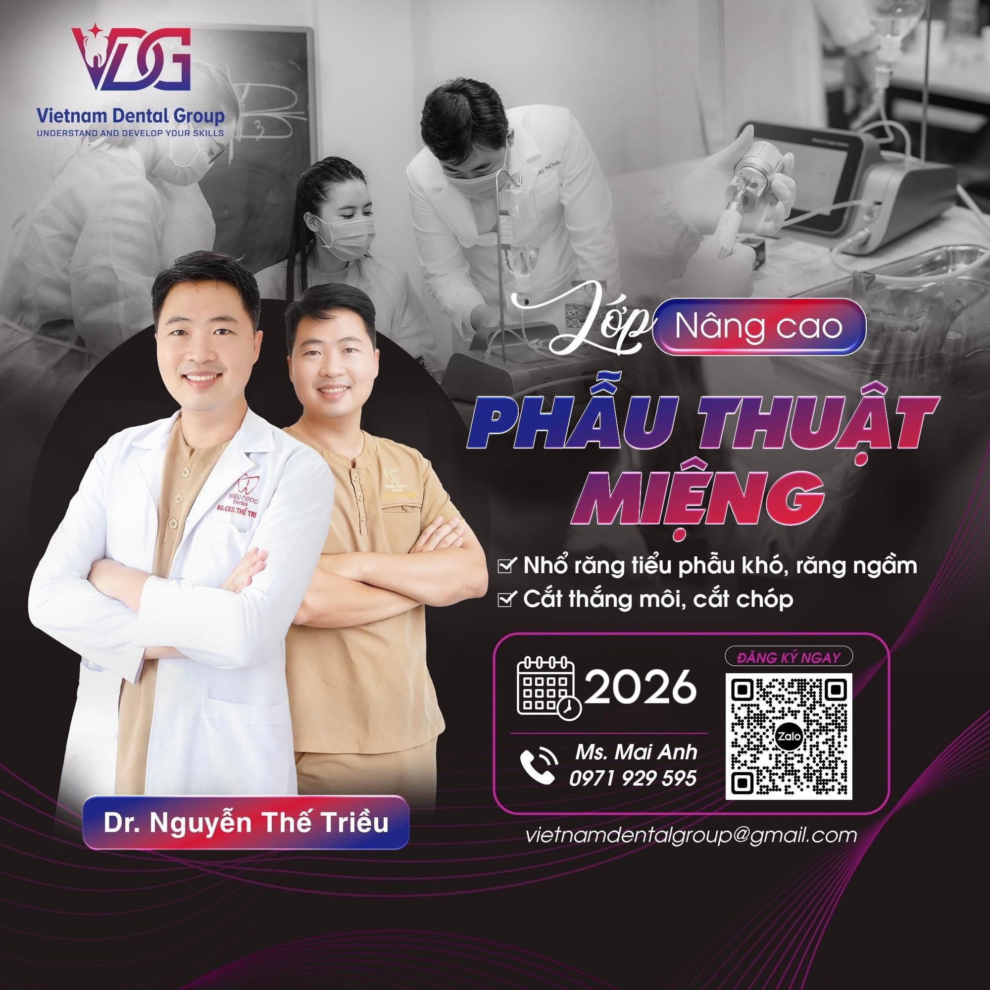 KHÓA HỌC PHẪU THUẬT MIỆNG NÂNG CAO